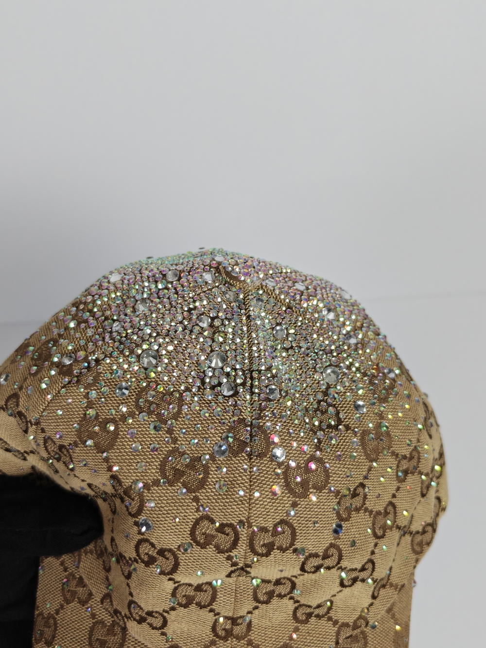 Gucci GG canvas baseball hat with crystals - Picture 3 of 7
